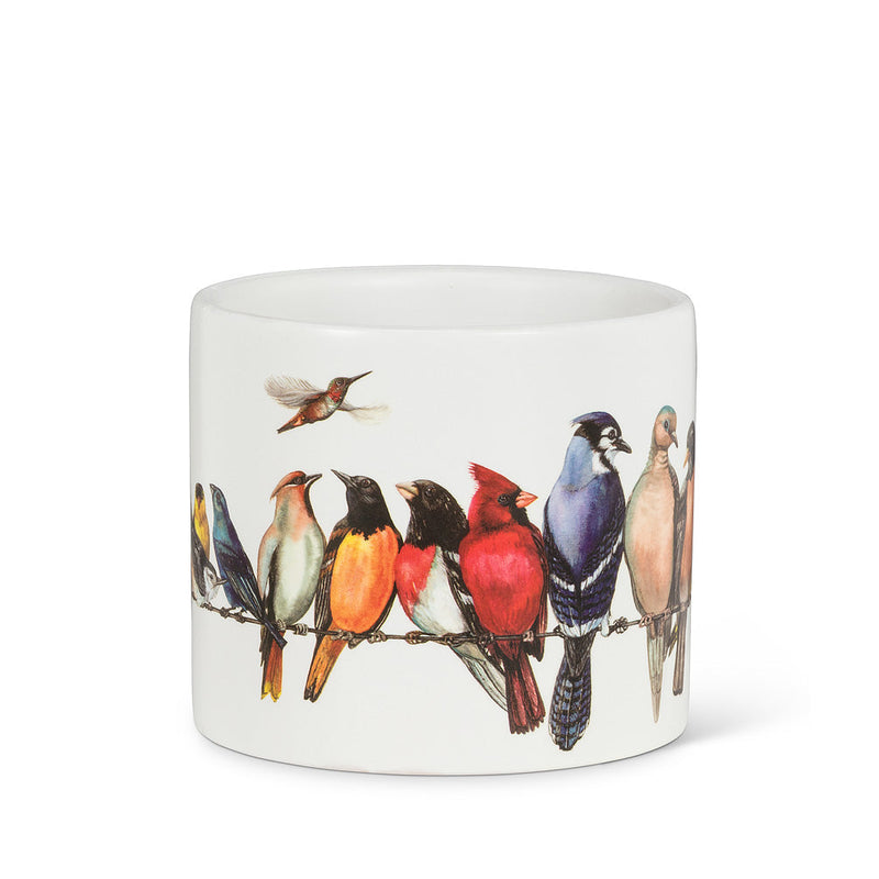 Extra Small Birds on Wire Planter - Multi