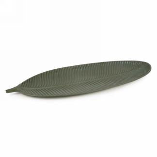 Large leaf platter - khaki green