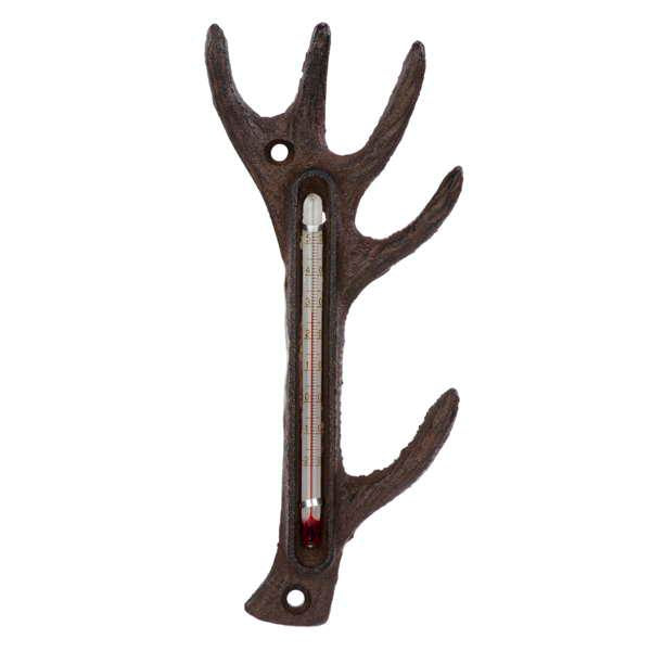 decorative and practical brown antler thermometer for any animal lover or hunter lover out there!