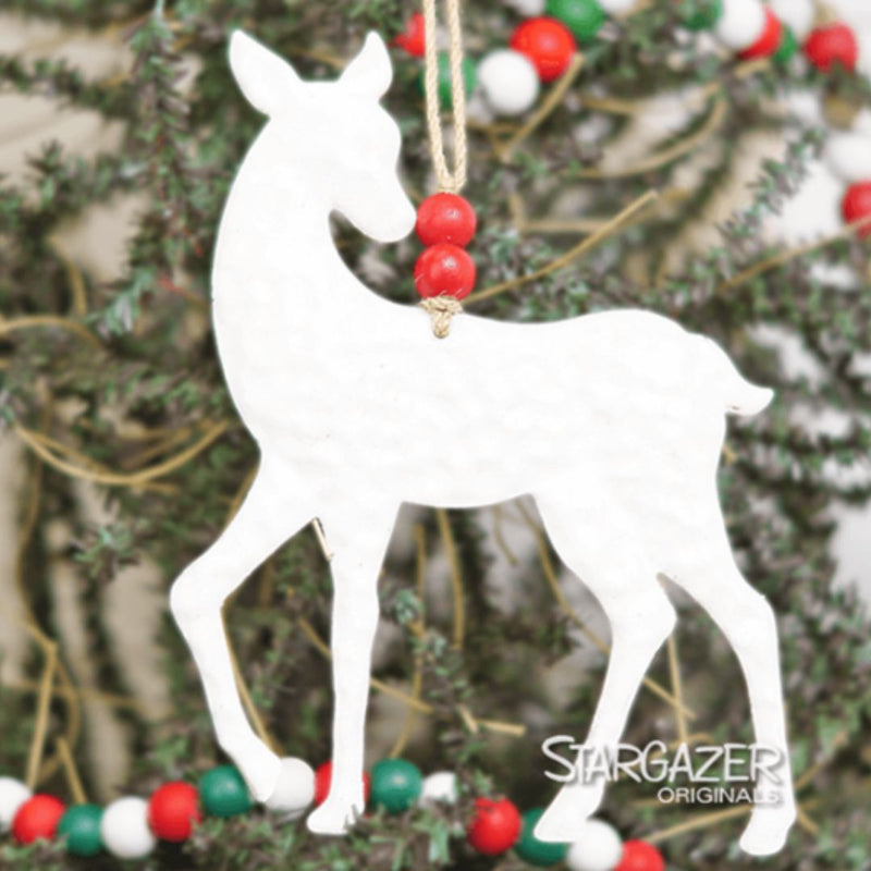 Reindeer Ornement - White