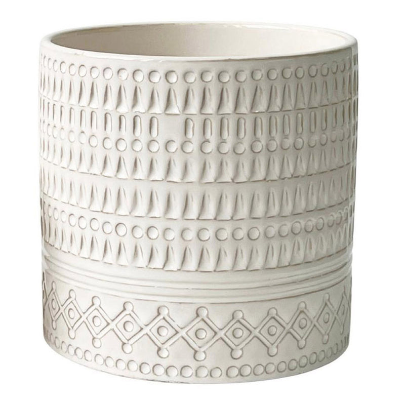 Mariel Ceramic Round Vase - Cream