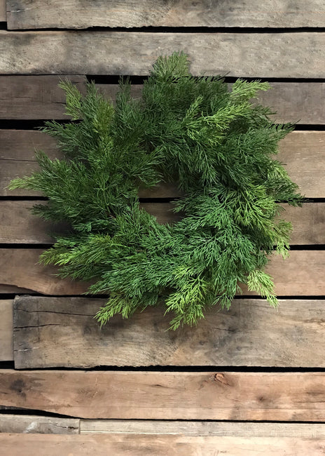 Small Cedar Wreath - Green