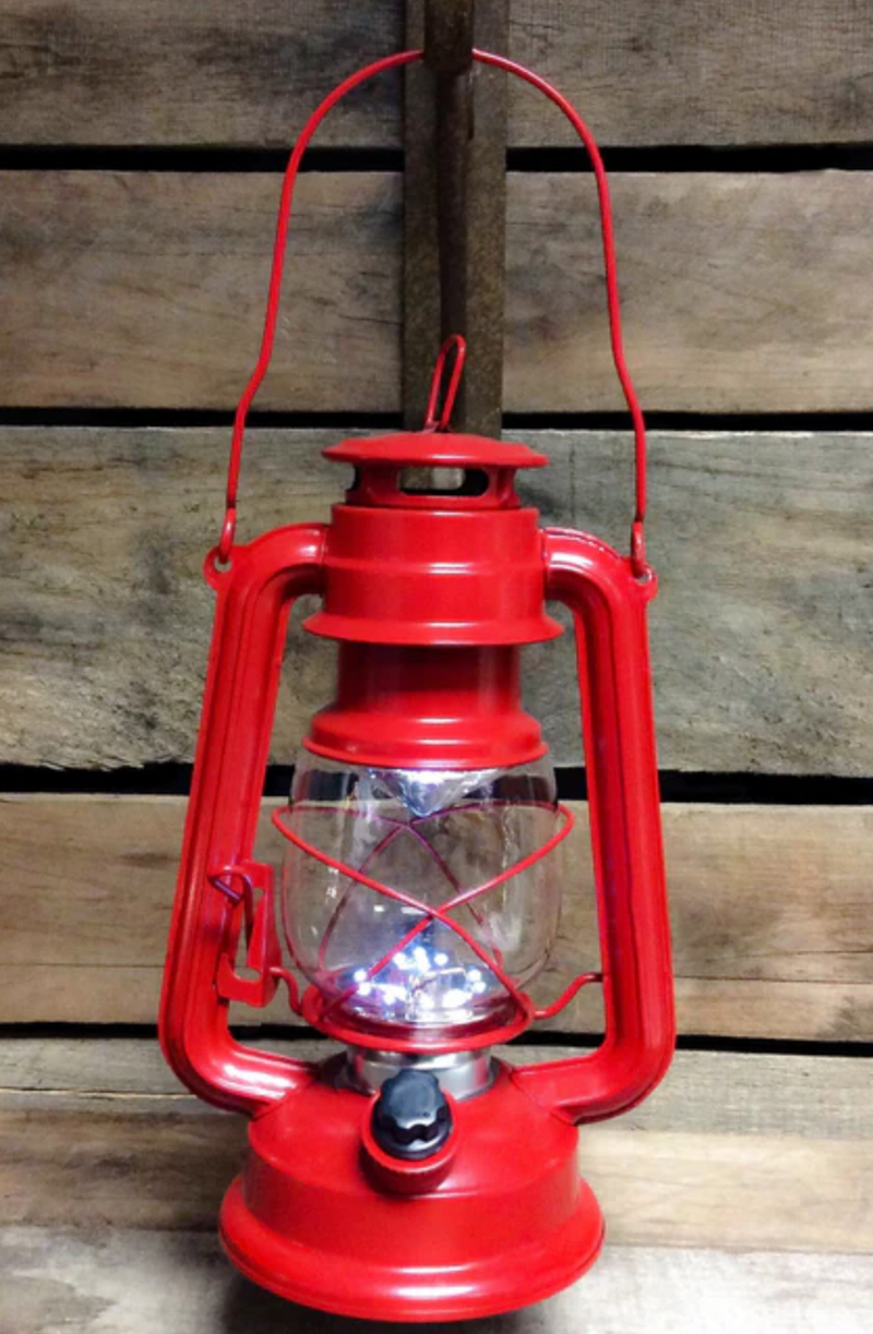 Medium LED Lantern - Red