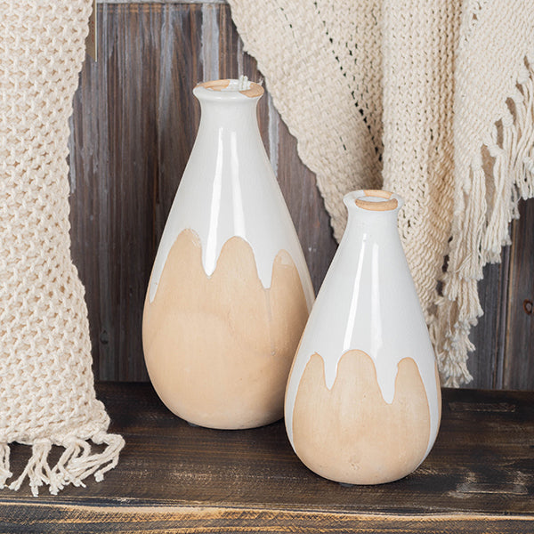 Small Decorative Vases - Two Tone