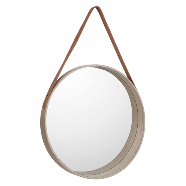 Hanging Mirror - Faux-Leather Strap